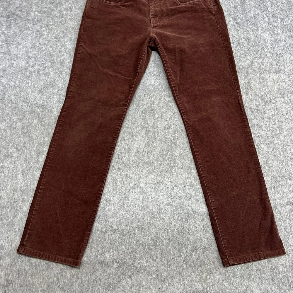 Vince Pants Mens 31‎ Brown Corduroy Chino Stretch 5 Pocket Straight Casual 31x28